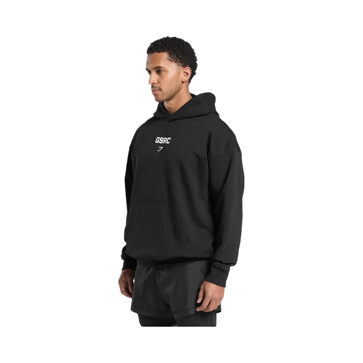 Gymshark GSRC Hoodie - Black - HypeFly India View 2