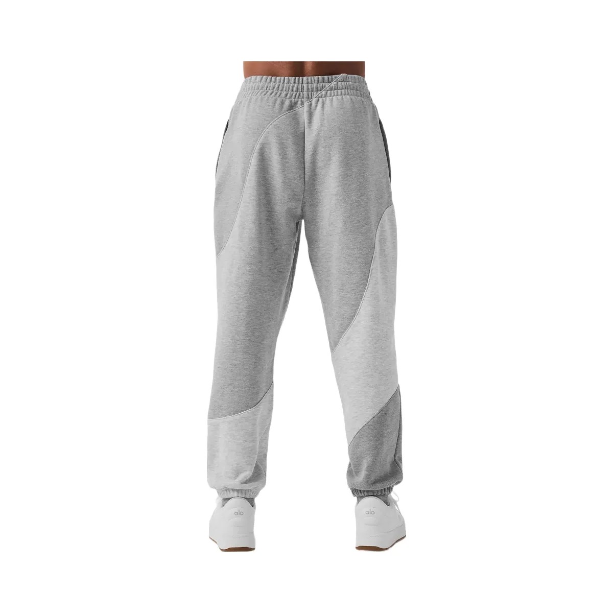 Alo Men's Make Waves Sweatpant - Athletic Heather Grey Tonal - HypeFly India View 3