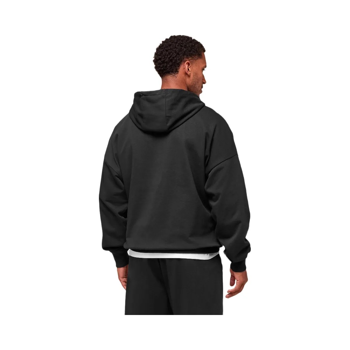 Gymshark Worn Graphic Hoodie - Black - HypeFly India View 2