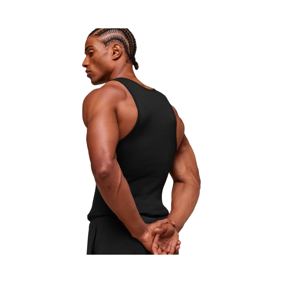 Gymshark Ribbed Tank 3 Pack - Black - HypeFly India View 5