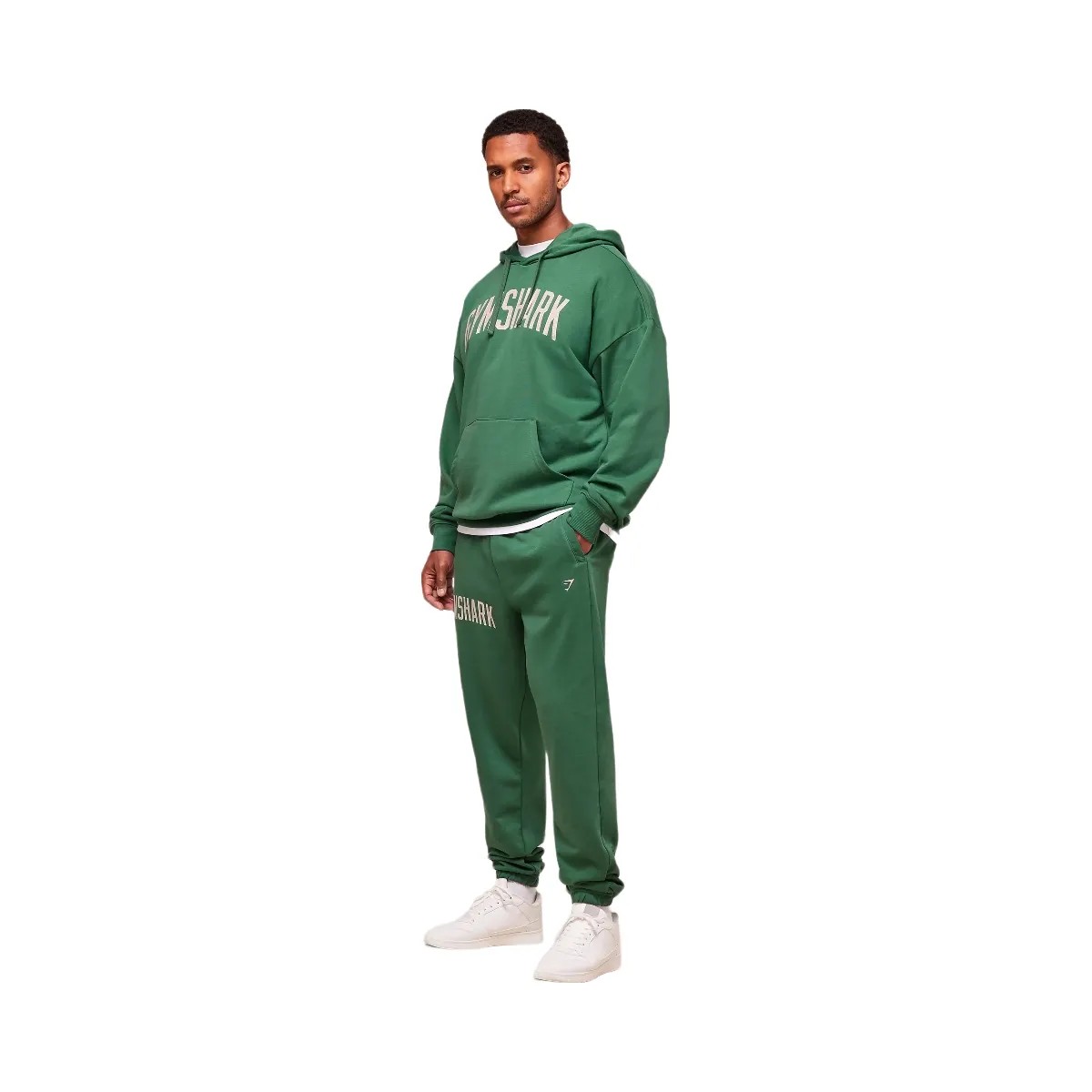 Gymshark Worn Graphic Jogger - Lift Green - HypeFly India View 5