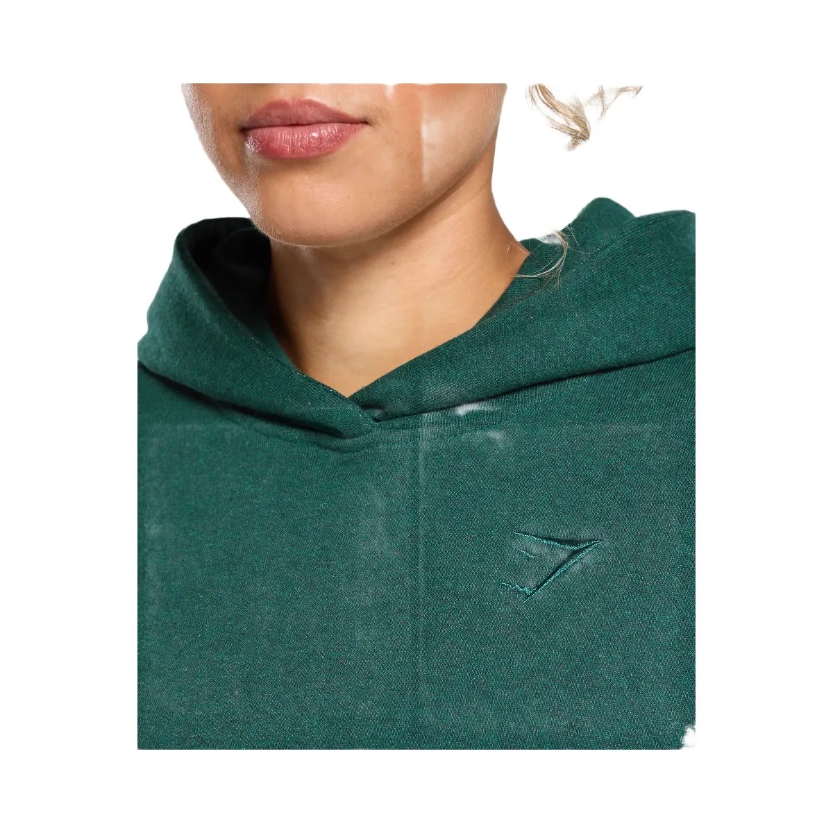 Gymshark Rest Day Sweats Hoodie - Bros Bold Teal Marl - HypeFly India View 4
