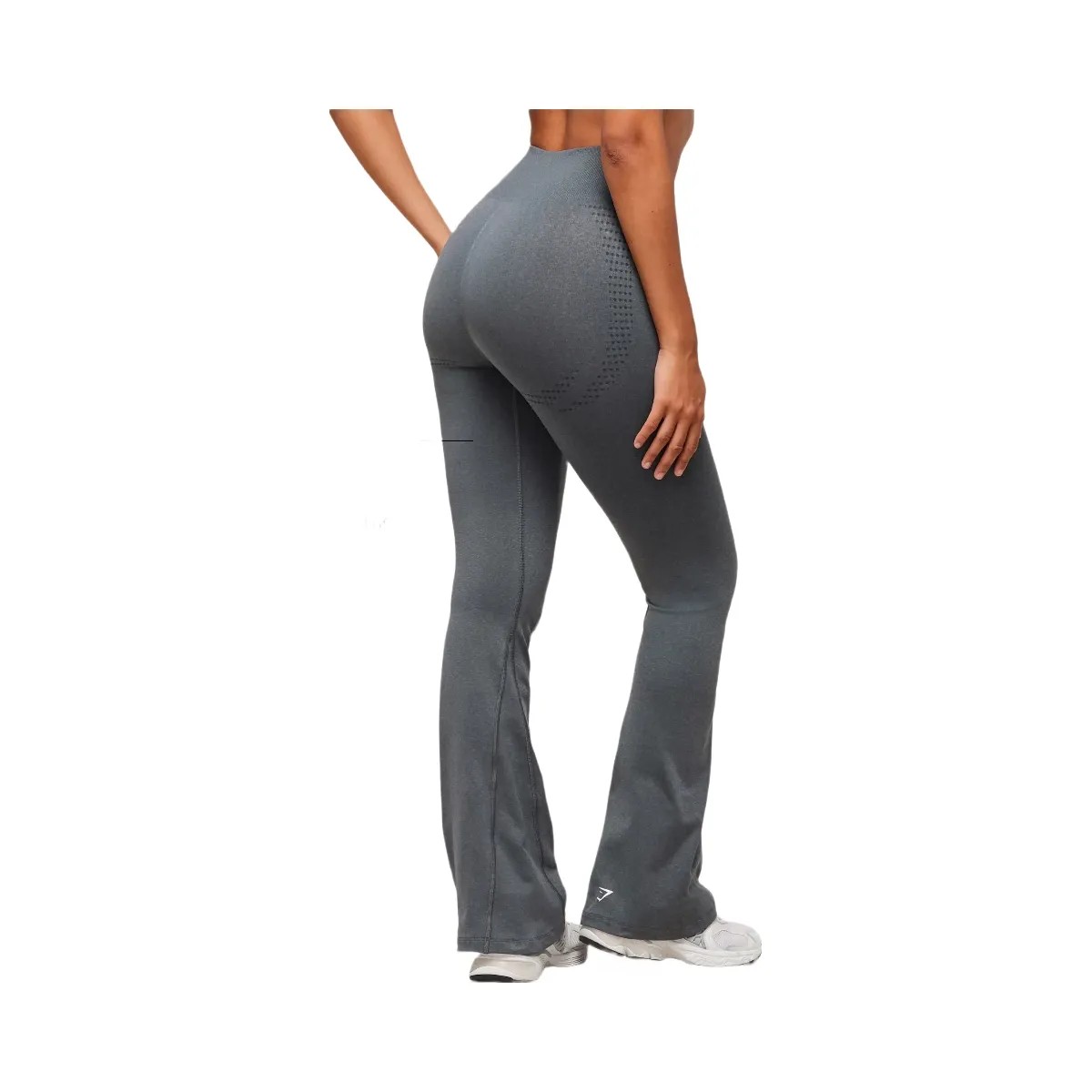 Gymshark Vital Soft Flared Leggings - Strong Grey/Marl - HypeFly India View 2