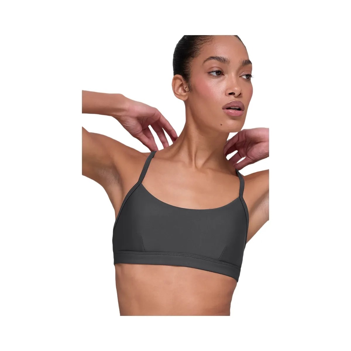 Alo Women's Airlift Intrigue Bra - Anthracite - HypeFly India View 1