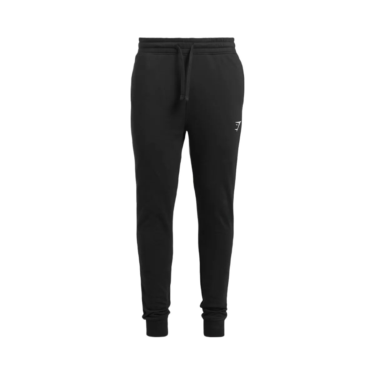 Gymshark Crest Tall Joggers - Black - HypeFly India View 5