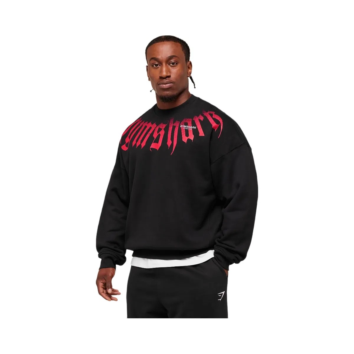 Gymshark Fade Graphic Crew - GS Black - HypeFly India View 3