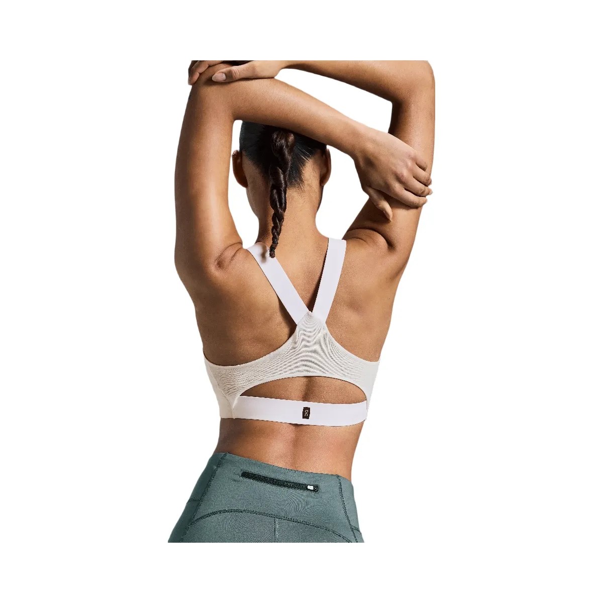On Performance Flex Bra White - HypeFly India View 4