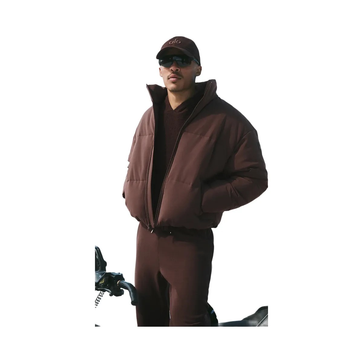 Alo Men's Stretch Woven Street Puffer - Brownstone - HypeFly India View 3