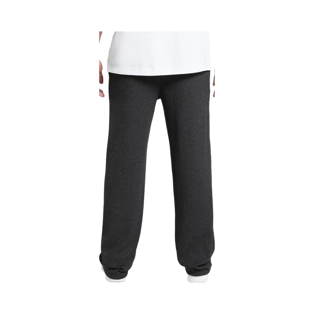 Gymshark Waffle Straight Leg Joggers - Black - HypeFly India View 2