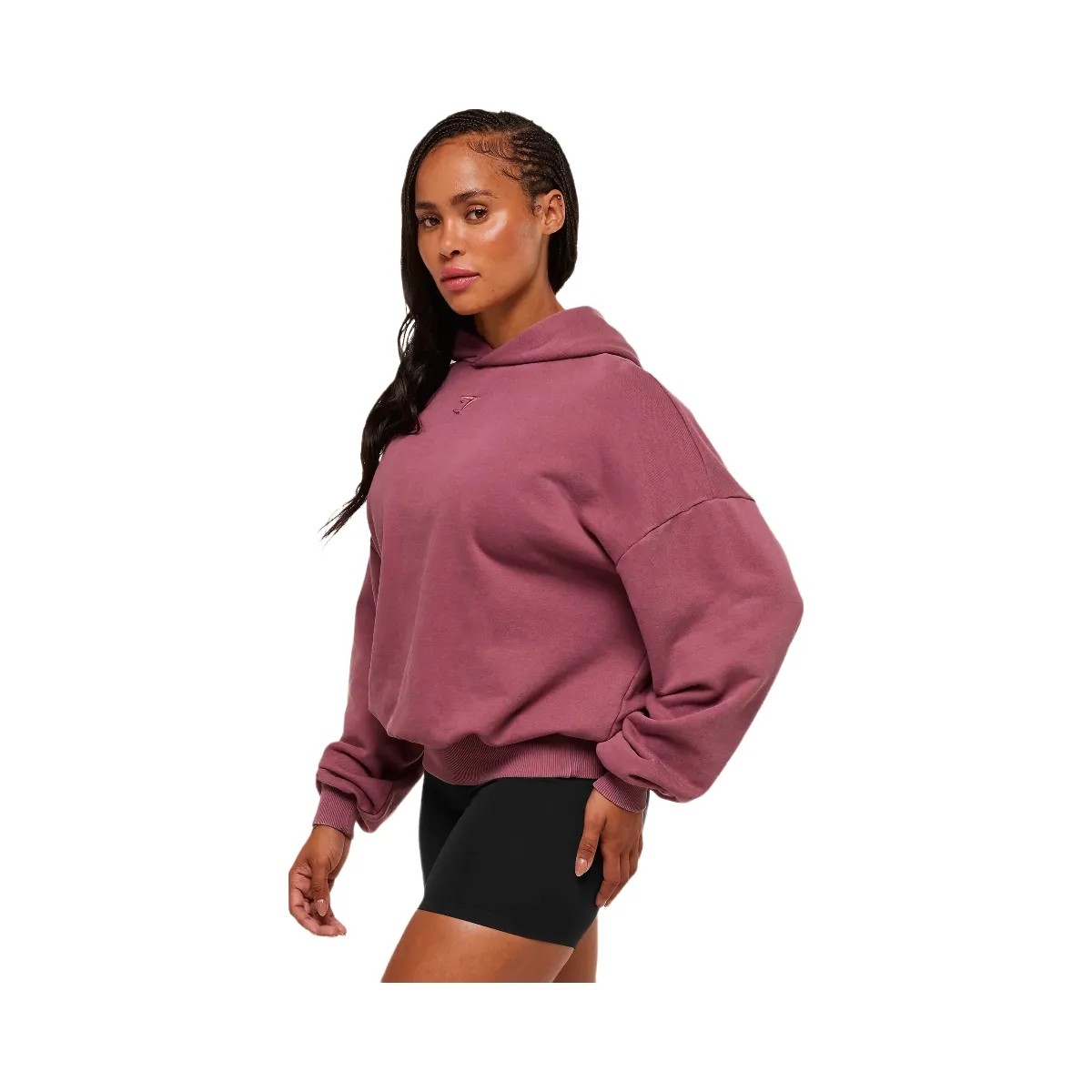 Gymshark Power Washed Oversized Hoodie - Reset Pink/Acid Wash Small Ball - HypeFly India View 2