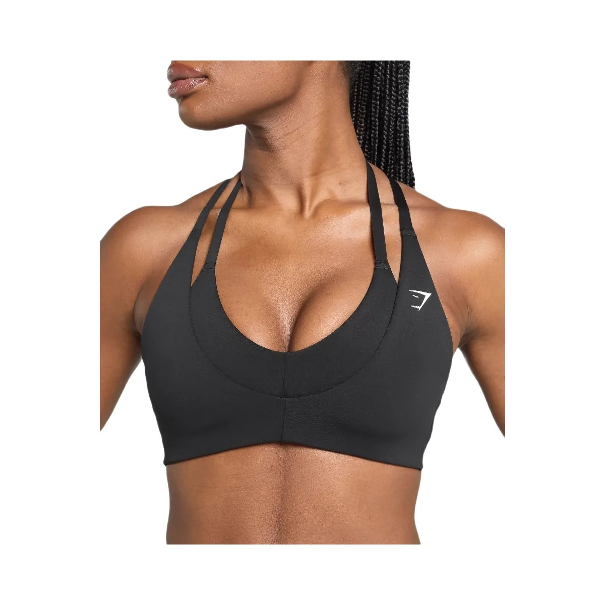 Gymshark Reps T Back Sports Bra - Black - HypeFly India View 5