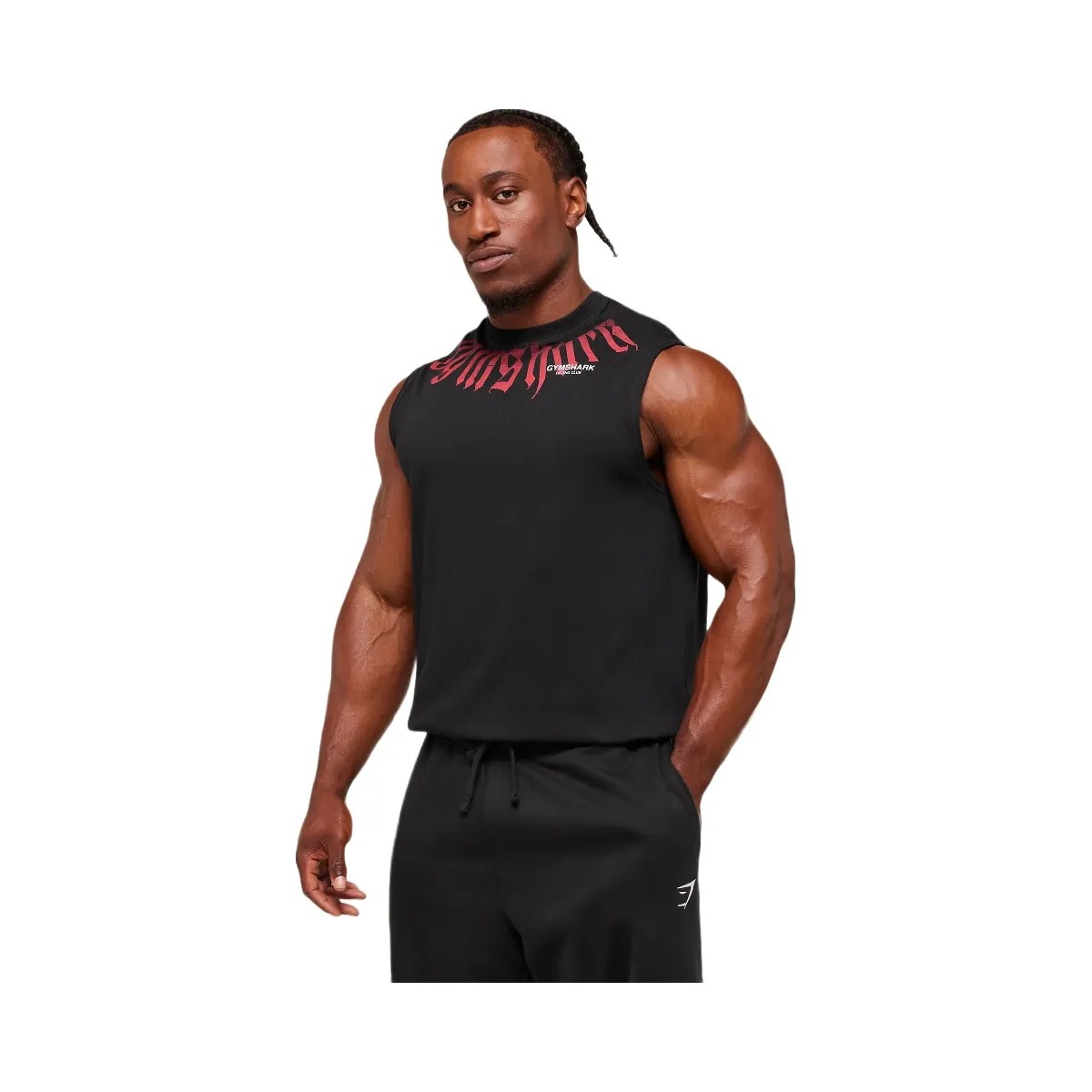 Gymshark Fade Graphic Tank - GS Black - HypeFly India View 3