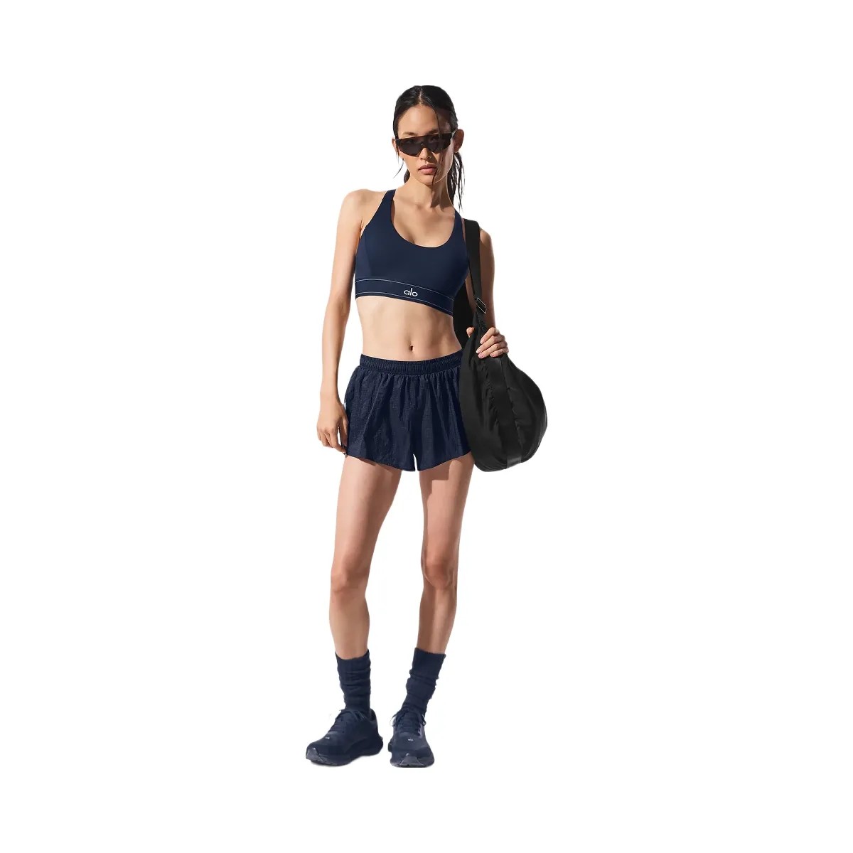 Alo Women's Game Time Short - Navy - HypeFly India View 1