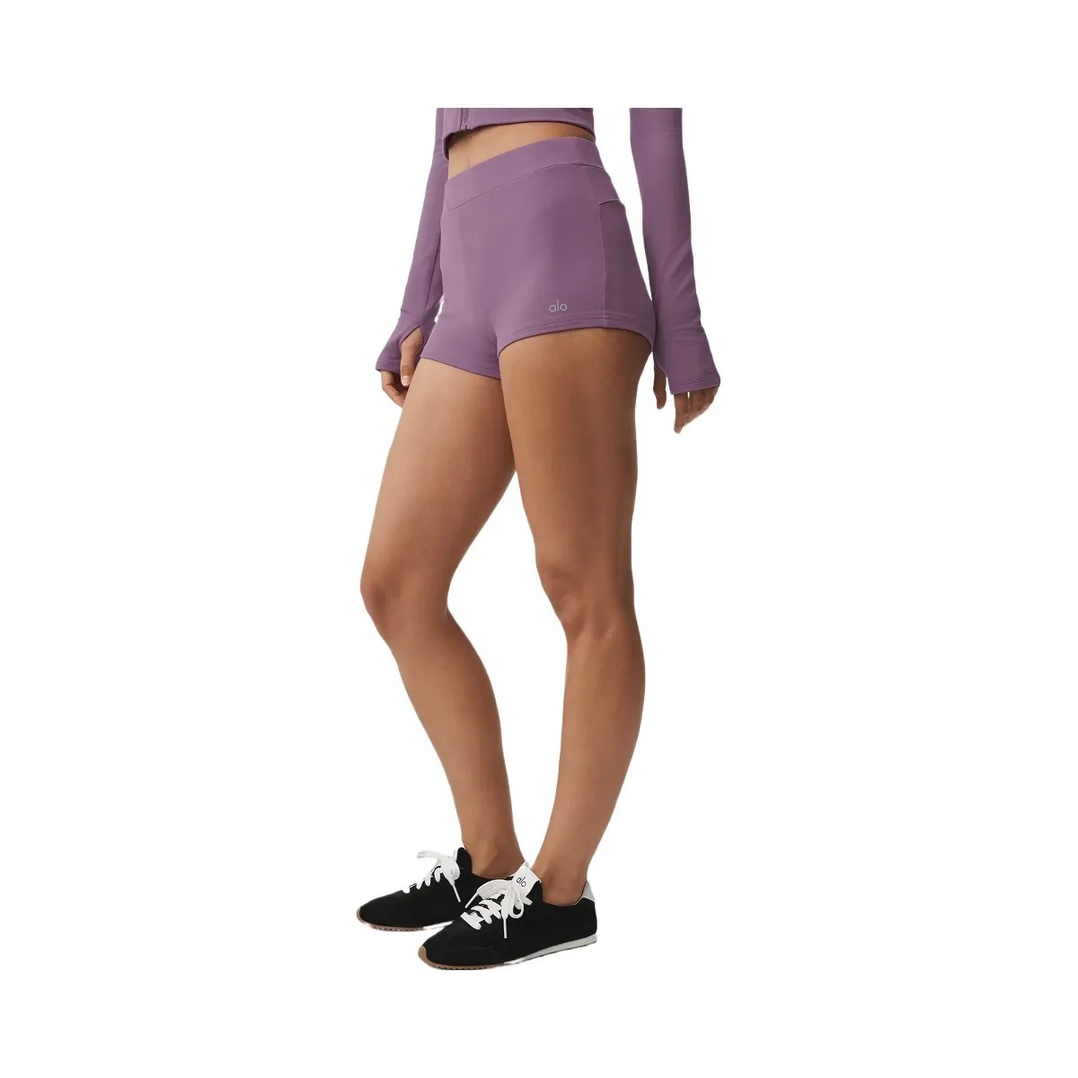Alo Women's Sway My Way Micro Short - Plum Kiss - HypeFly India View 2