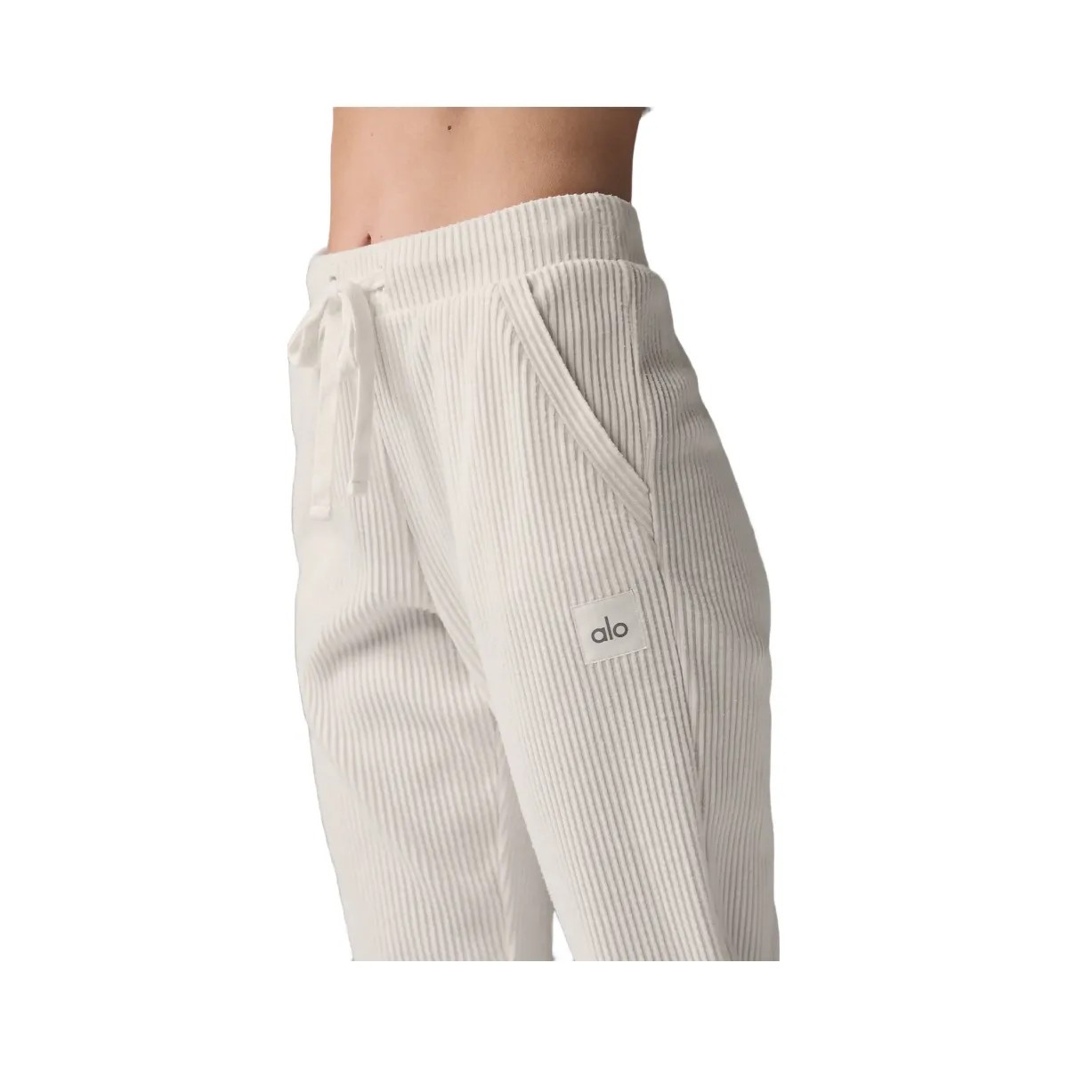 Alo Women's Muse Sweatpant - Ivory - HypeFly India View 3