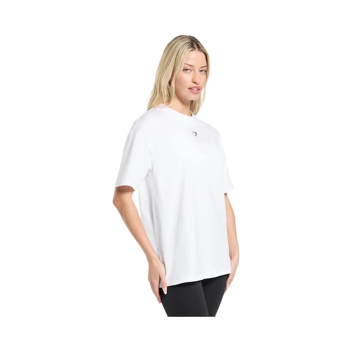 Gymshark Trace Graphic Oversized T-Shirt - White - HypeFly India View 2