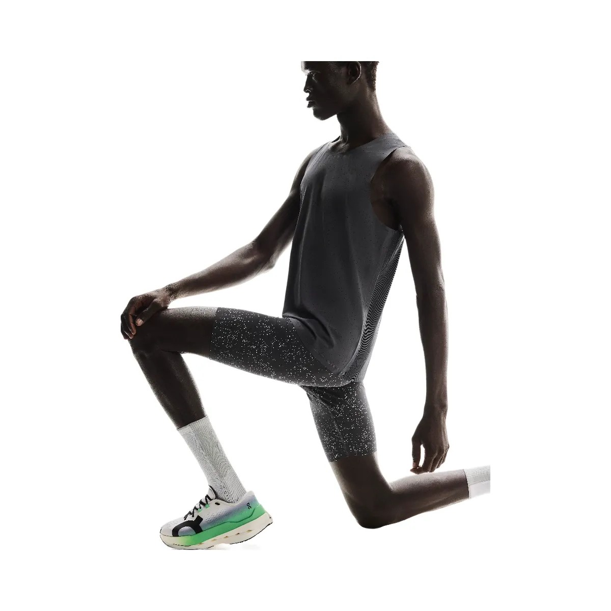 On Race Tights Half Iron | Glacier - HypeFly India View 2