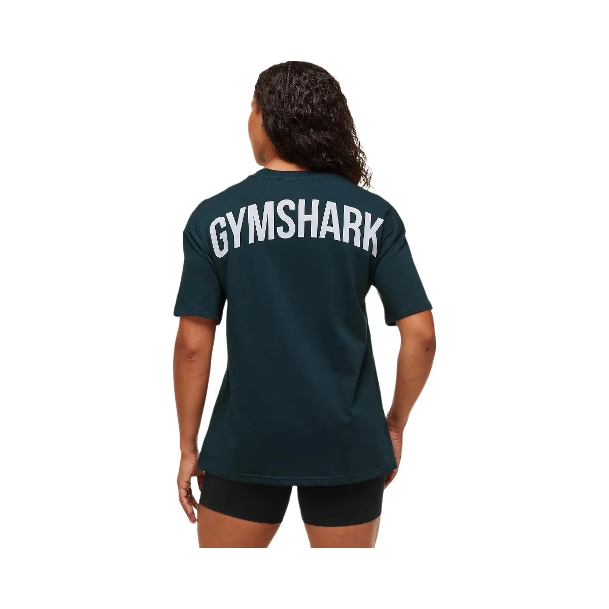 Gymshark Power Oversized T-Shirt - Deep Petrol Blue/Smoke Blue - HypeFly India View 2
