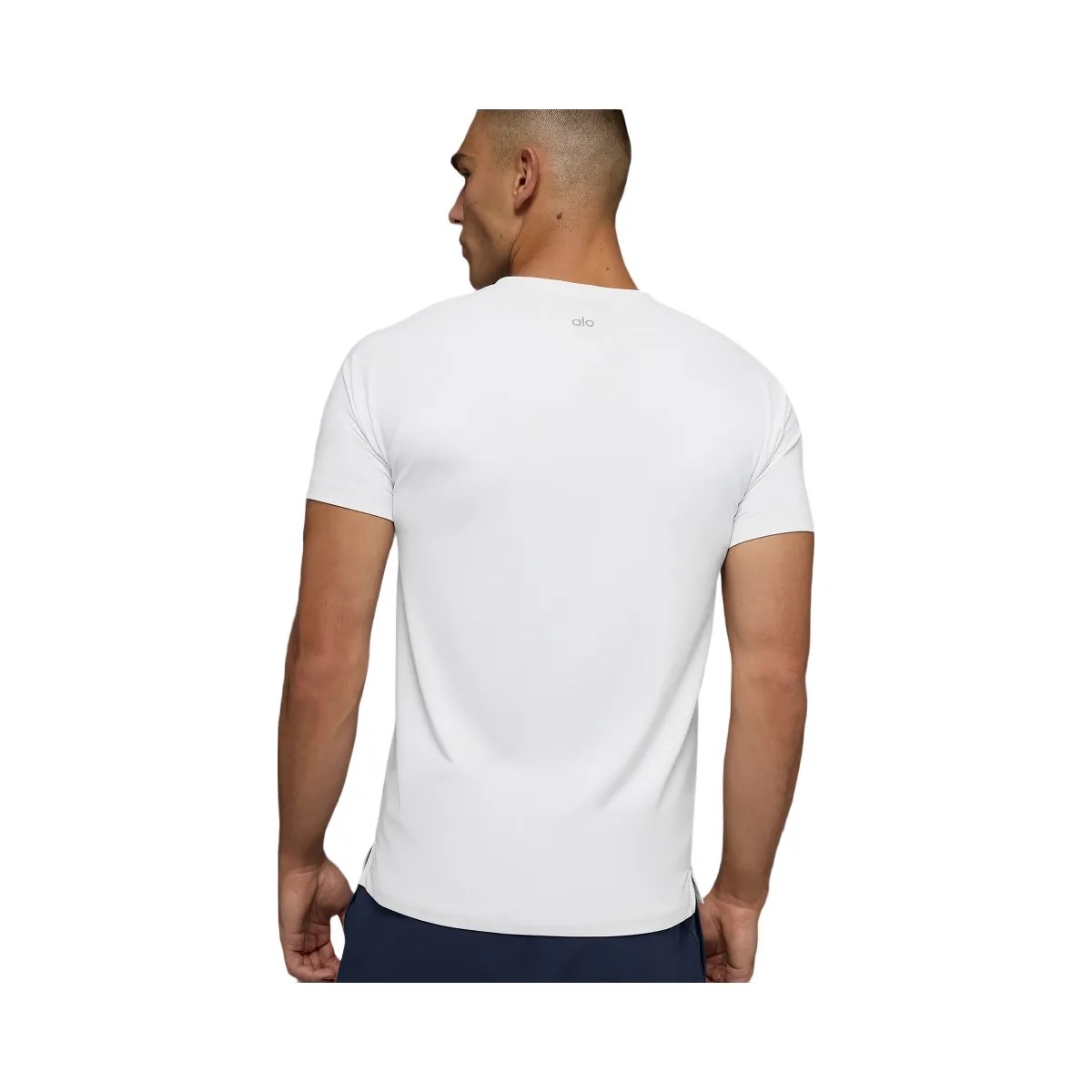 Alo Men's Idol Crewneck Short Sleeve - White - HypeFly India View 3