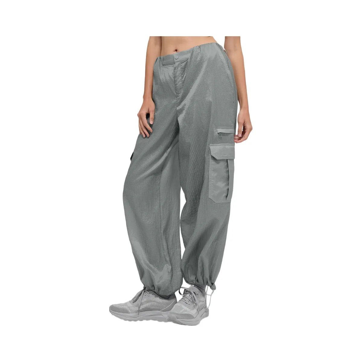 Alo Women's Sheer Game Time Wide Leg Jogger - Lunar Grey - HypeFly India View 1