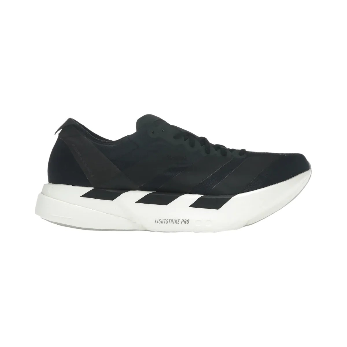 Adidas Adizero Adios Pro 4 Core Black Grey Five - HypeFly India View 1
