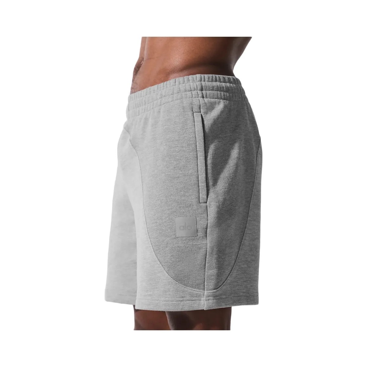 Alo Men's 7" Make Waves Short - Athletic Heather Grey Tonal - HypeFly India View 2