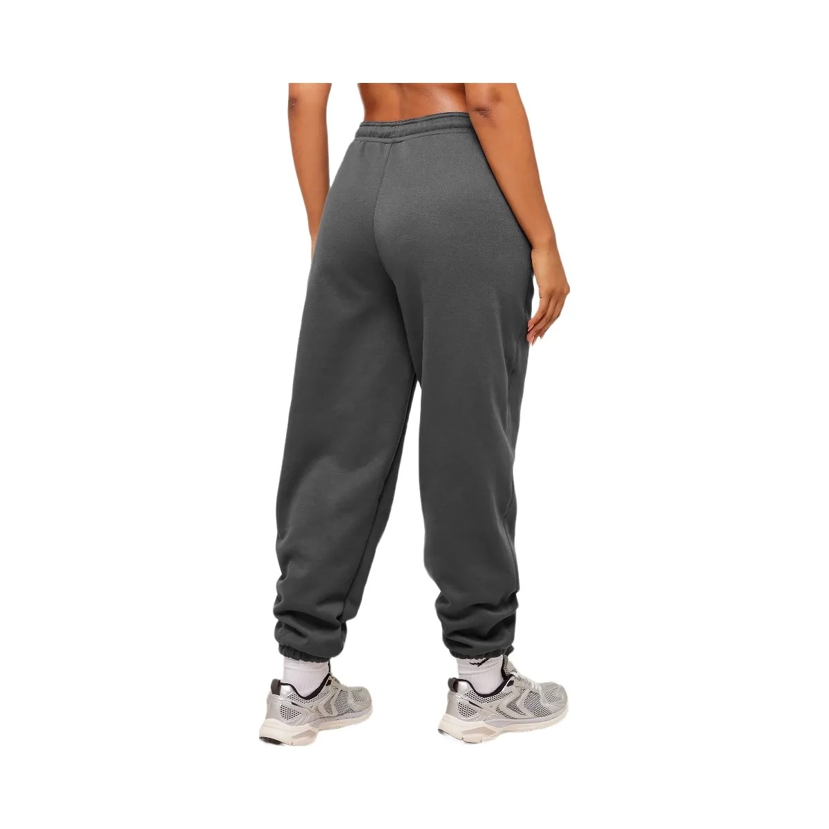 Gymshark Cosy Luxe Cuffed Joggers - Onyx Grey - HypeFly India View 3