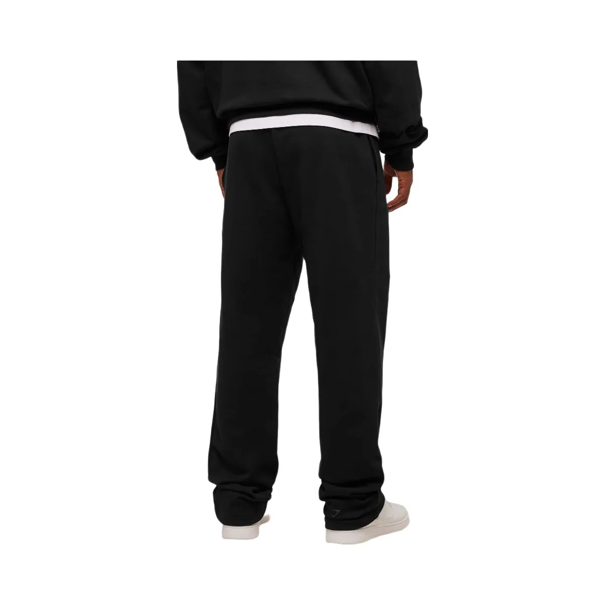 Gymshark Embossed Straight Leg Jogger - Black - HypeFly India View 3