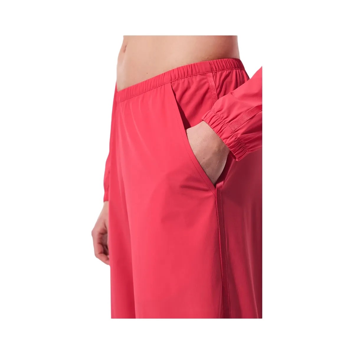 Alo Women's Breezy Wide Leg Pant (Long) - Candy Red - HypeFly India View 2
