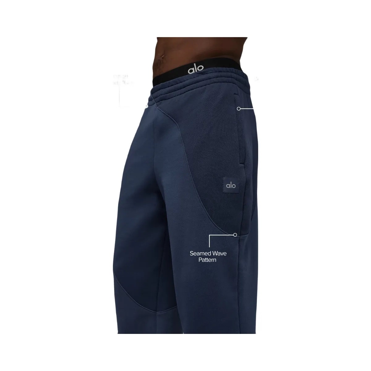 Alo Men's Make Waves Sweatpant - Navy Tonal - HypeFly India View 2