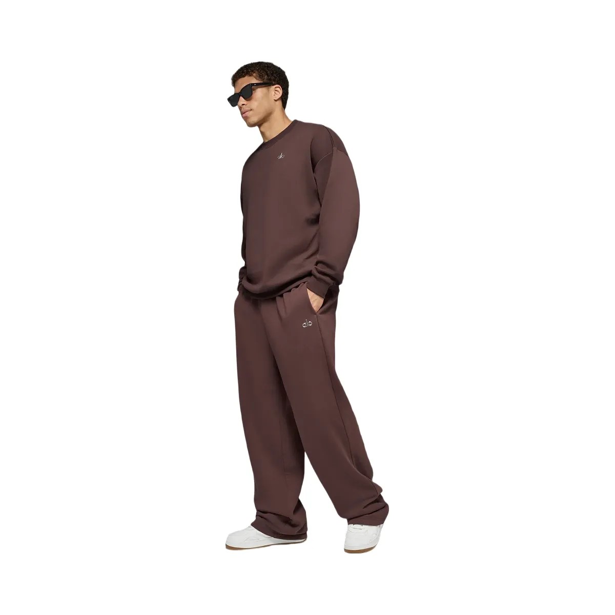 Alo Men's Accolade Straight Leg Sweatpant - Brownstone - HypeFly India View 4
