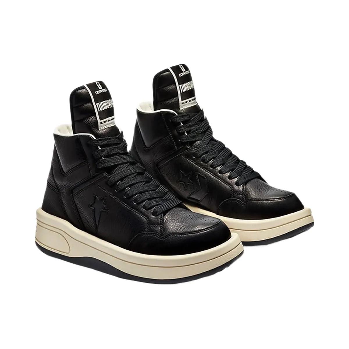 Converse Turbowpn Mid Rick Owens Drkshdw Black - HypeFly India View 3