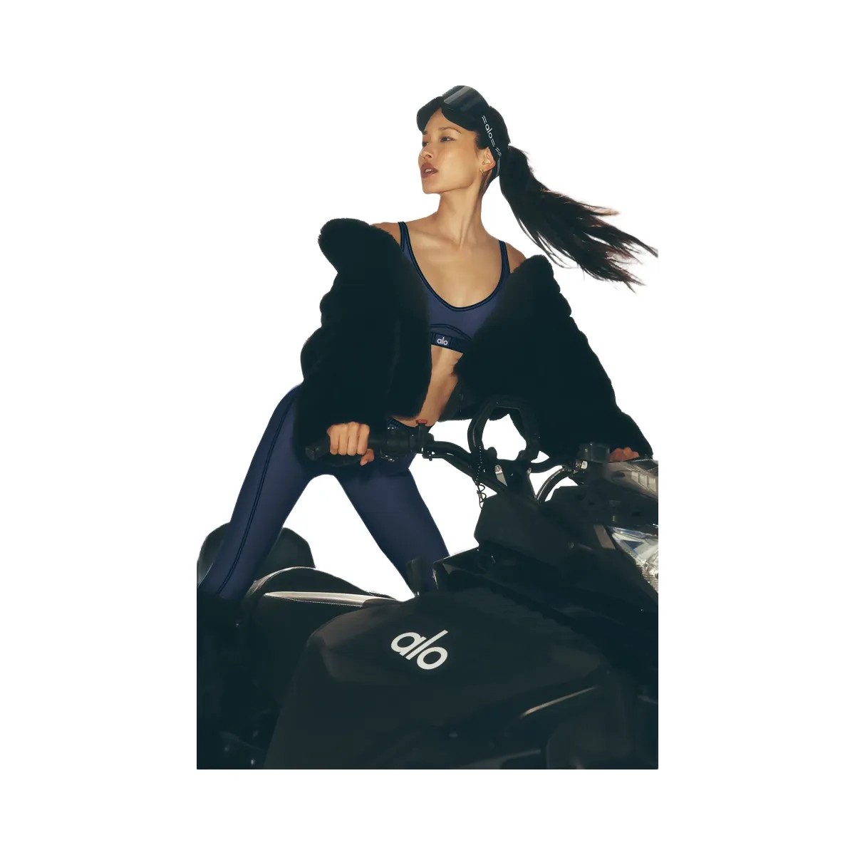 Alo Women's Faux Fur Allure Jacket - Black - HypeFly India View 6