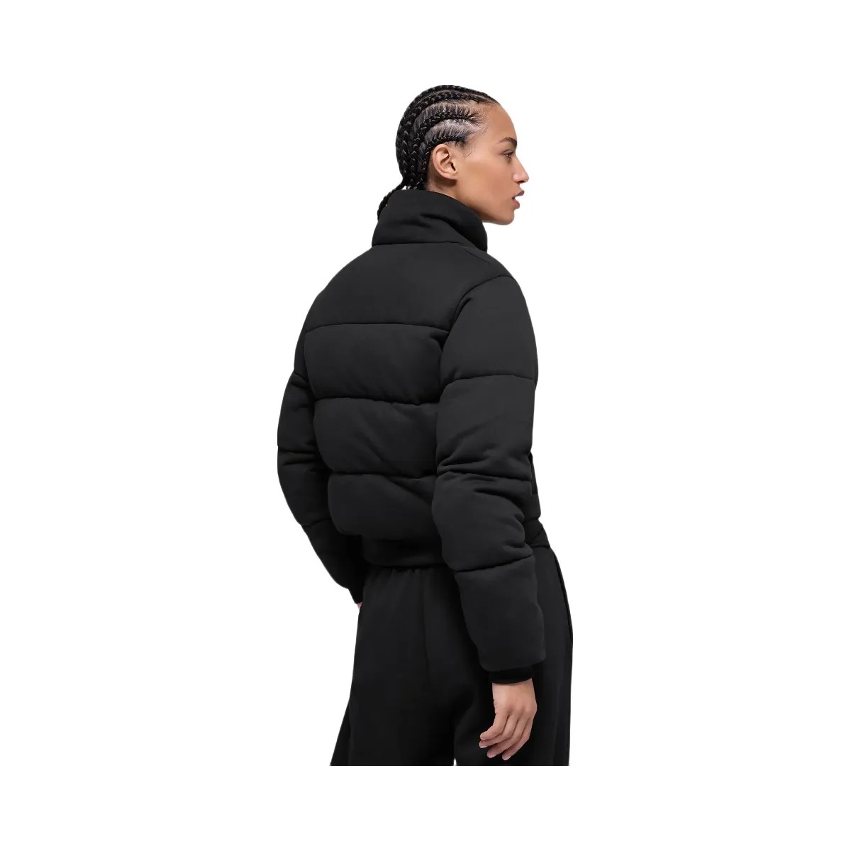 Alo Women's Sweatshirt Puffer - Black - HypeFly India View 4