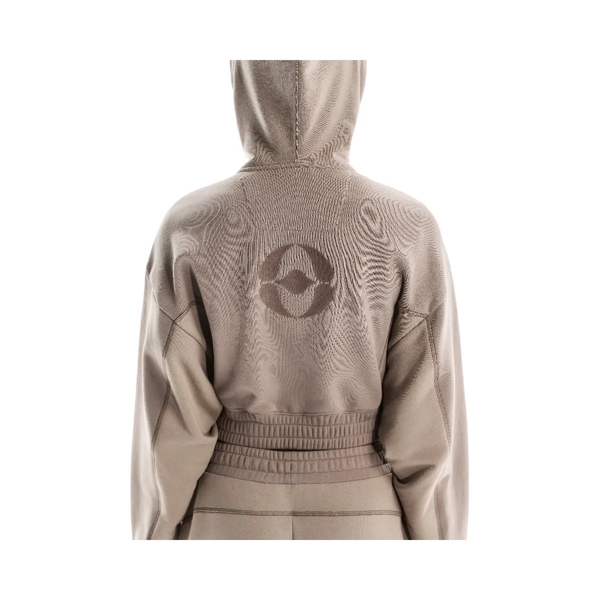 On Club Cropped Hoodie Fka Cinder | Desert - HypeFly India View 3