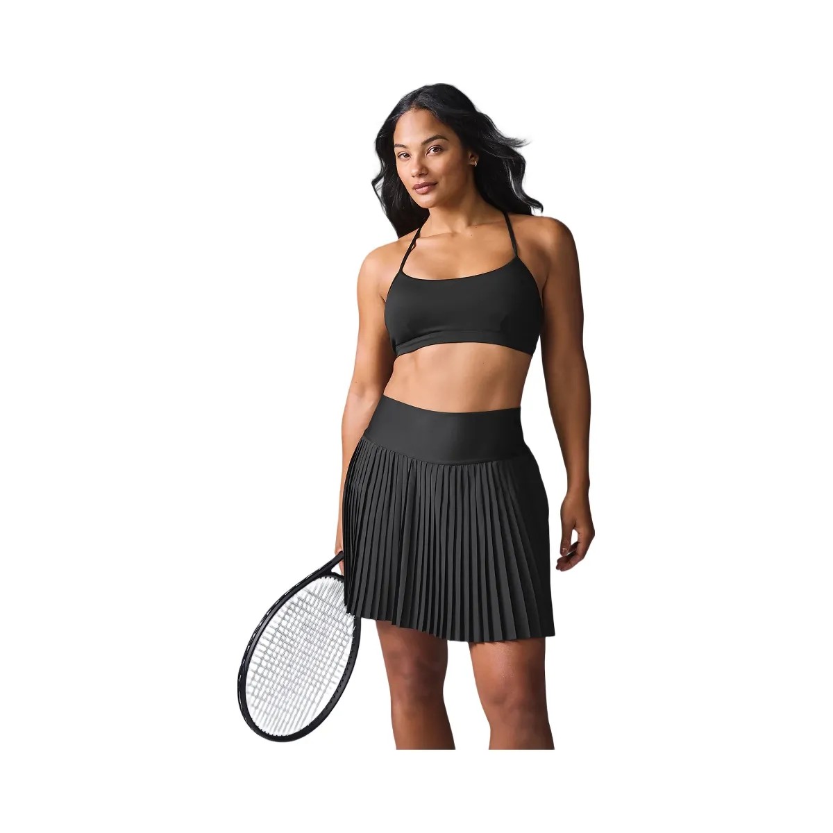 Alo Women's Grand Slam Tennis Skirt - Black - HypeFly India View 1