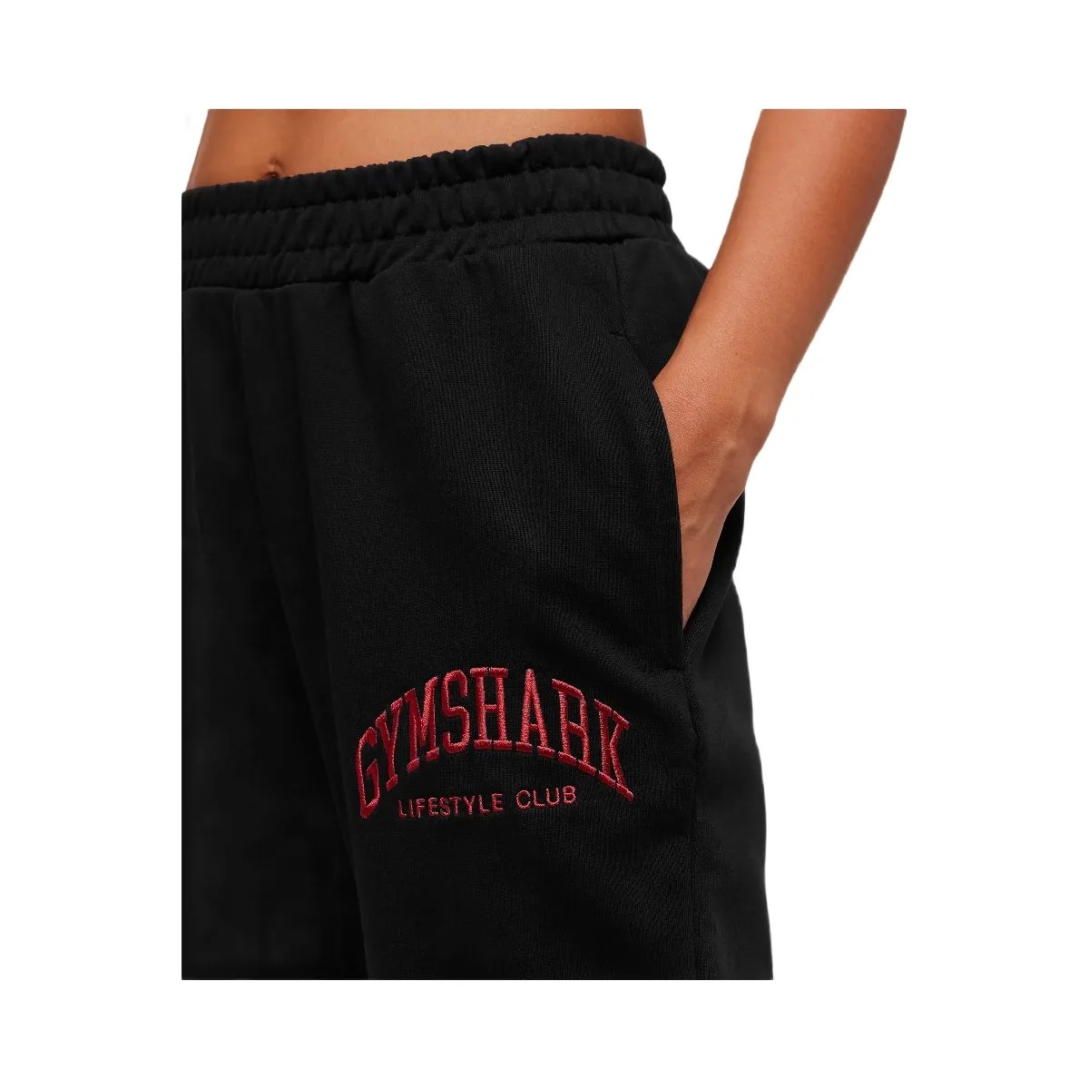 Gymshark Collegiate Graphic Joggers - Black - HypeFly India View 5