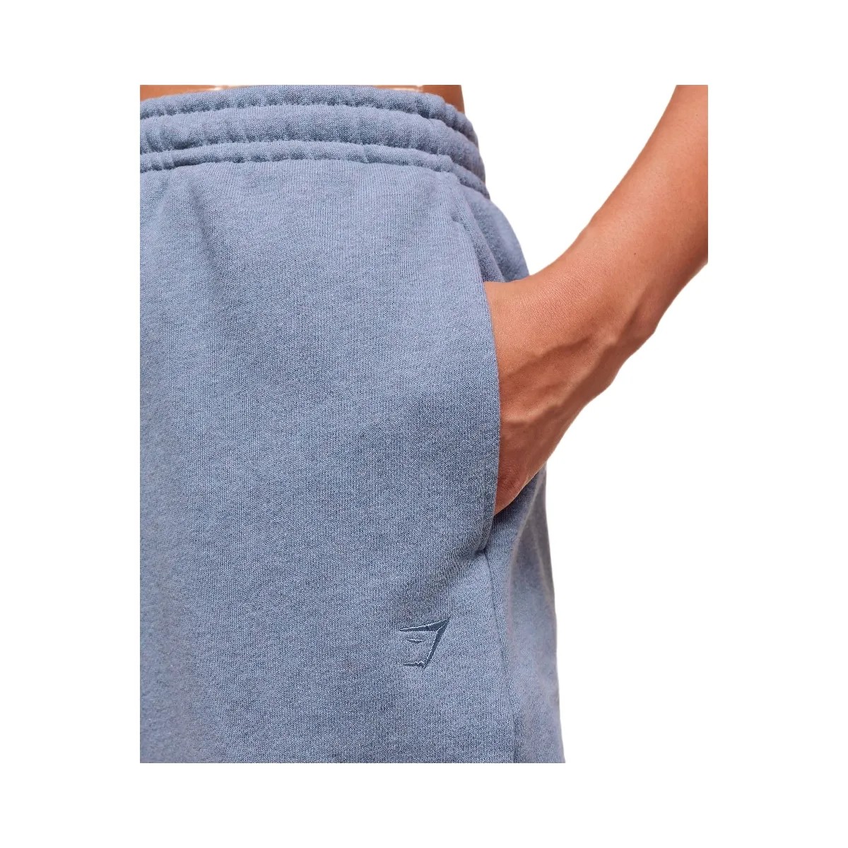 Gymshark Rest Day Sweats 2.0 Joggers - Worn Blue Marl - HypeFly India View 5