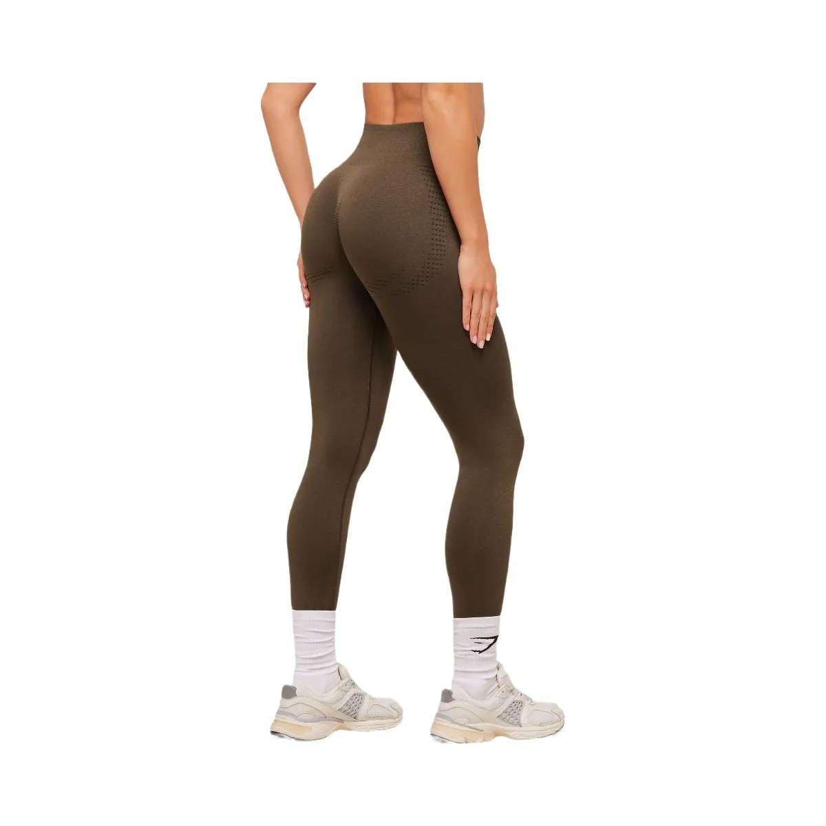 Gymshark Vital Soft Leggings - Espresso Marl - HypeFly India View 3