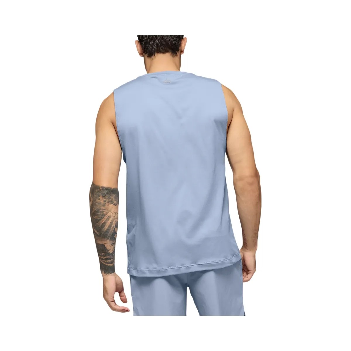 Alo Men's Conquer Muscle Tank - Winter Frost - HypeFly India View 4