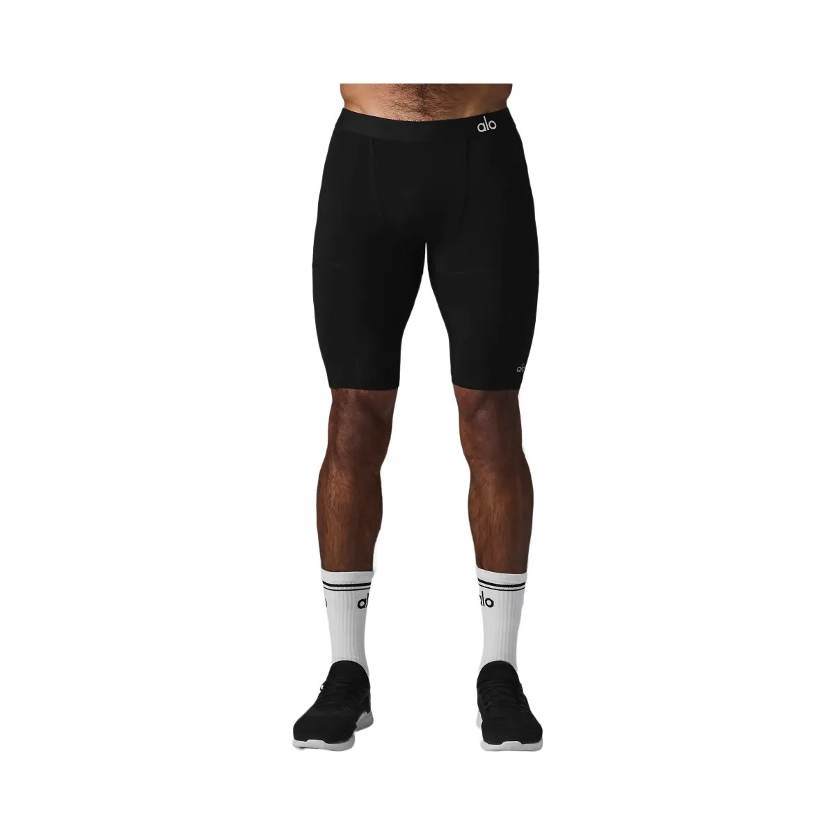 Alo Men's 9" Flight Compression Short - Black - HypeFly India View 1