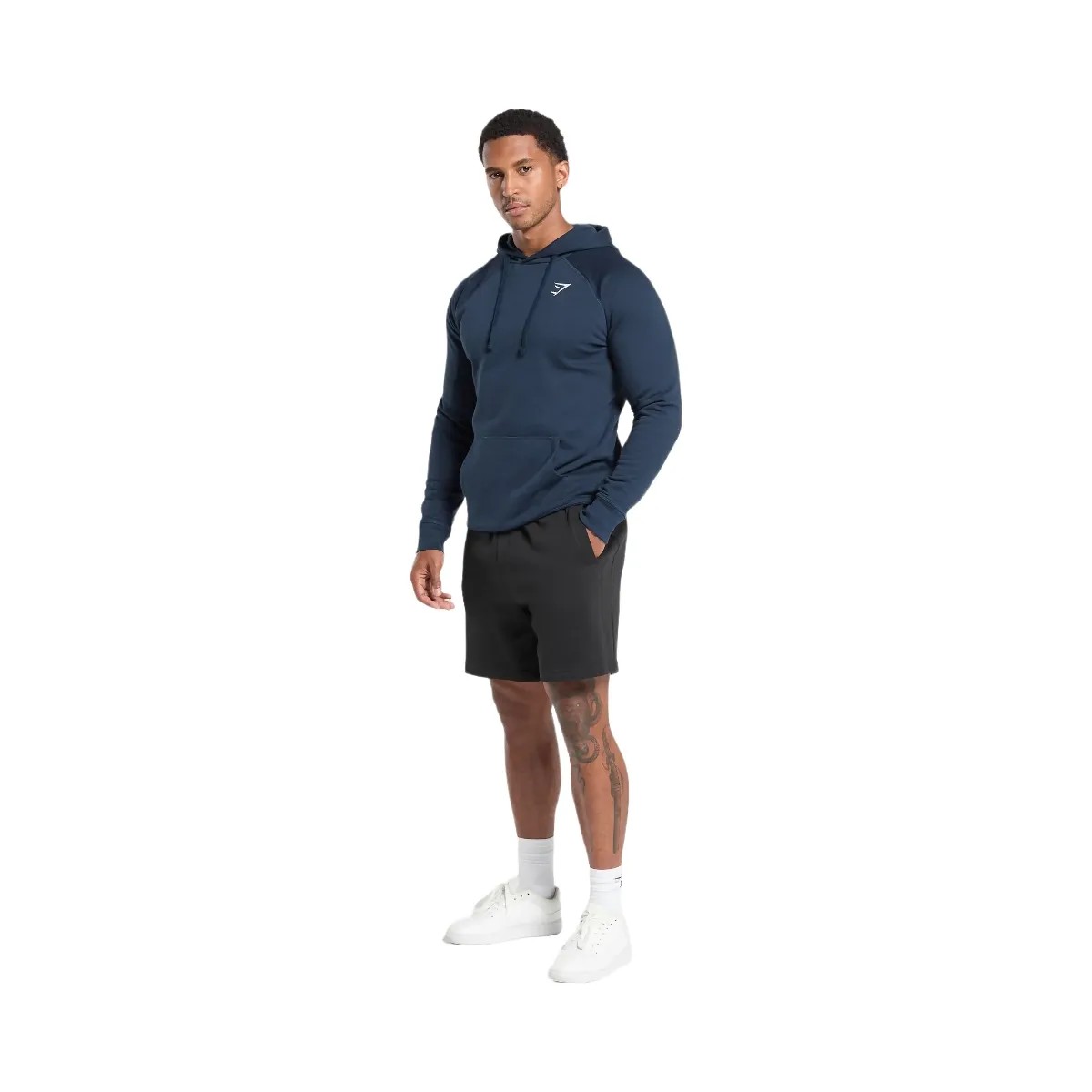 Gymshark Crest Hoodie - Navy - HypeFly India View 5