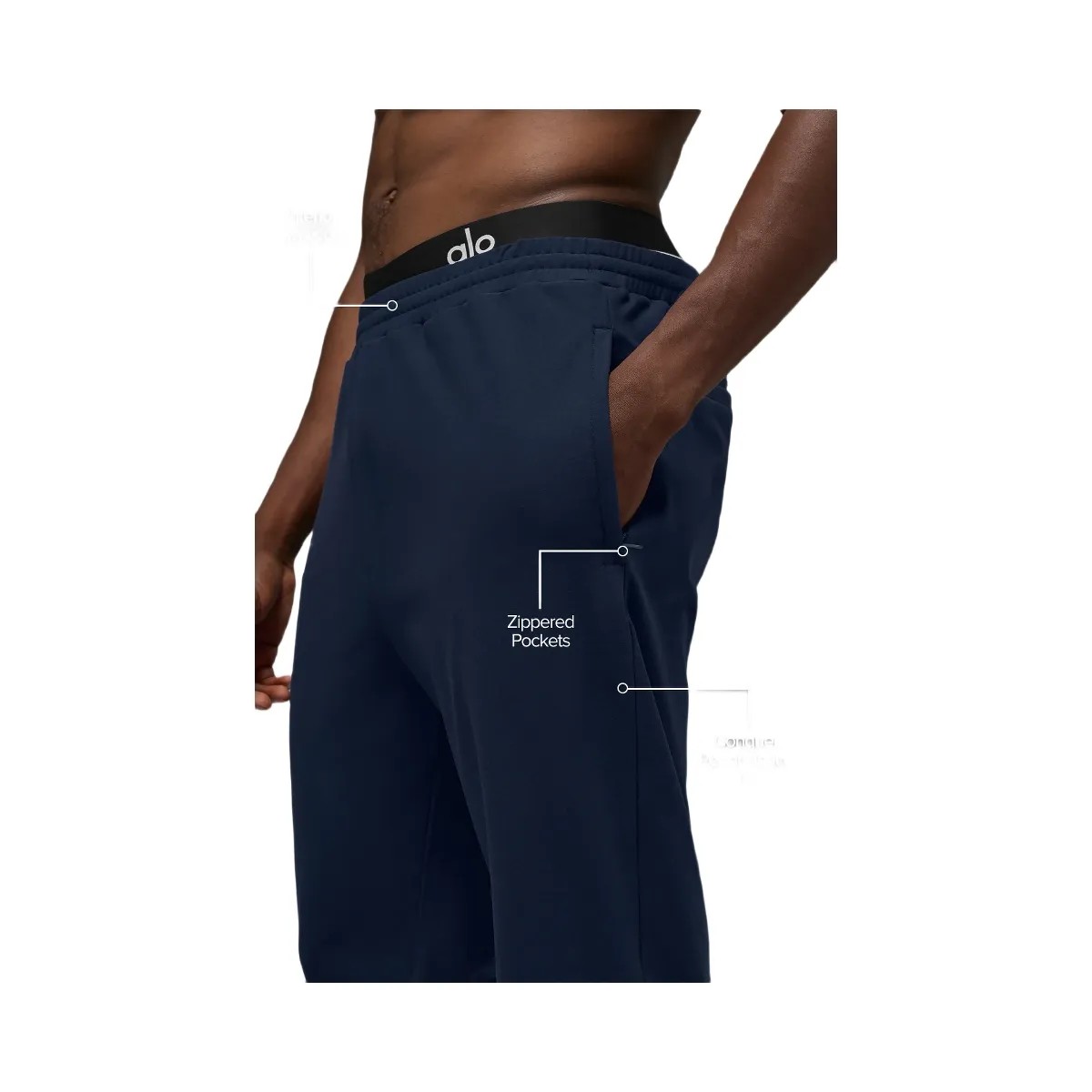 Alo Men's Conquer Max Performance Jogger - Navy - HypeFly India View 2