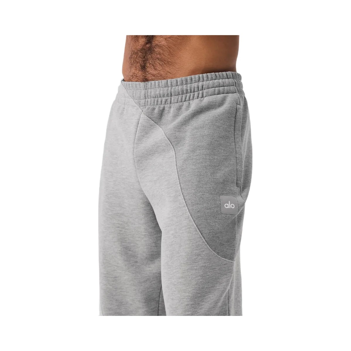 Alo Men's Make Waves Sweatpant - Athletic Heather Grey Tonal - HypeFly India View 4