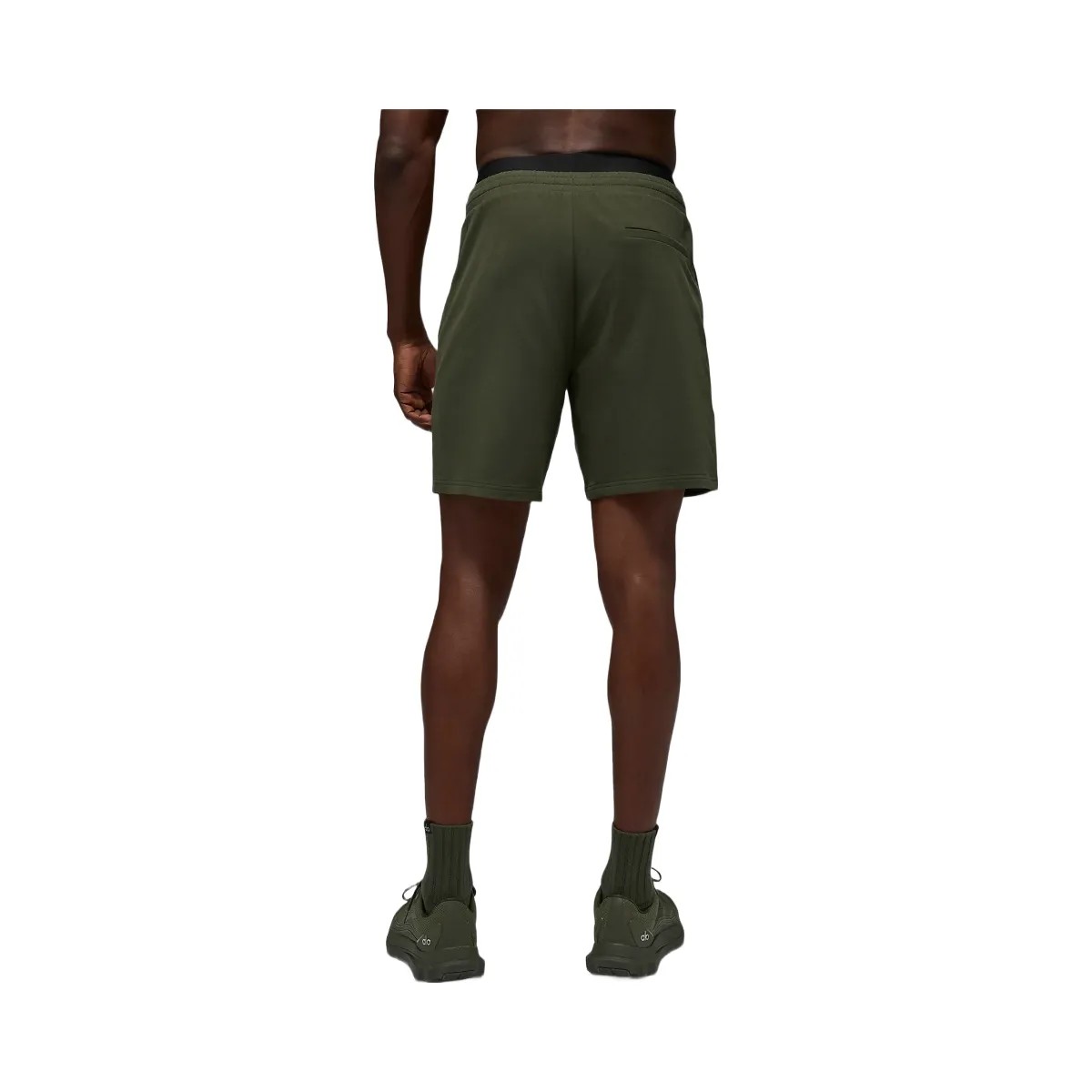 Alo Men's 7" Double Take Short - Green Olive - HypeFly India View 4