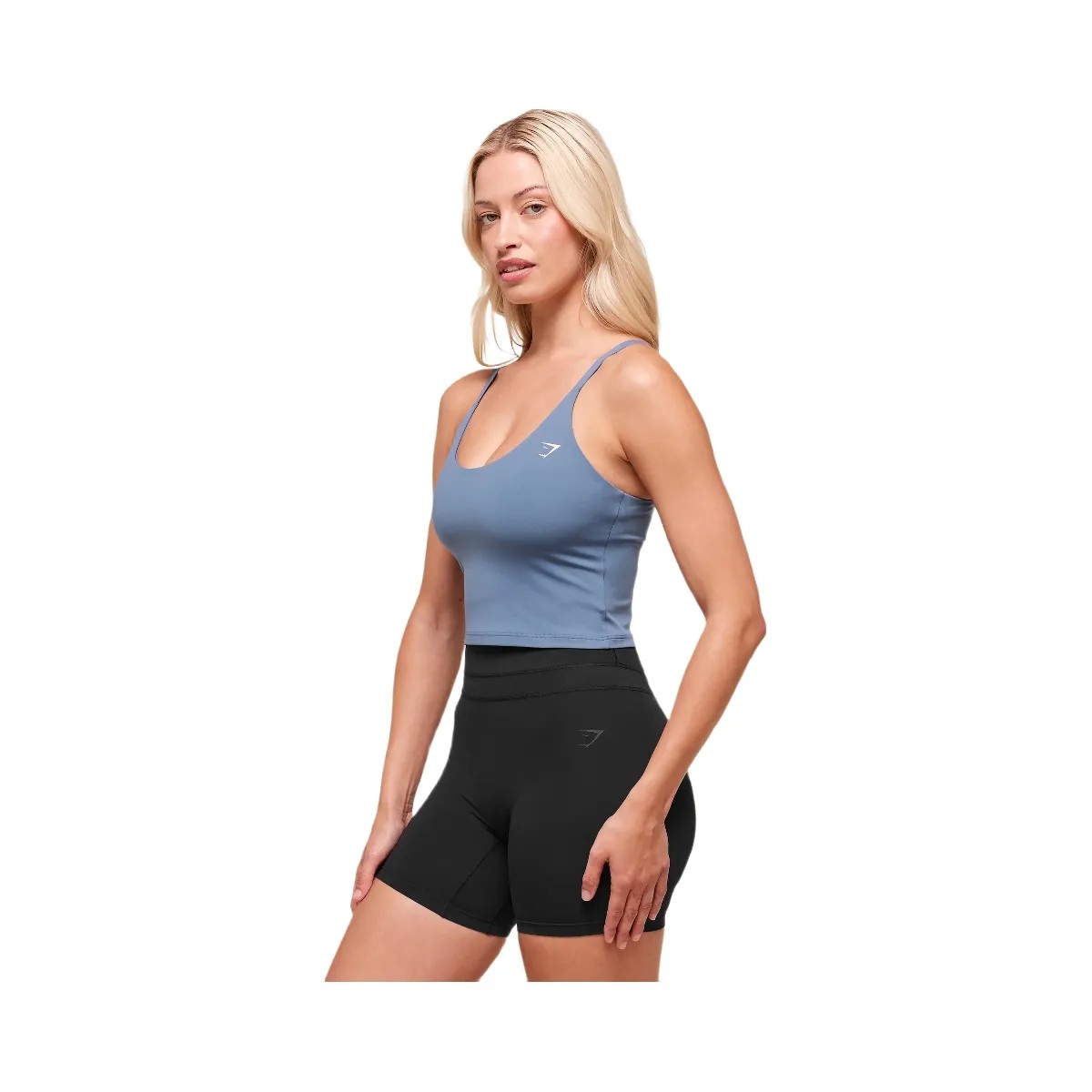 Gymshark Training Cami Tank With Shelf - Worn Blue - HypeFly India View 6