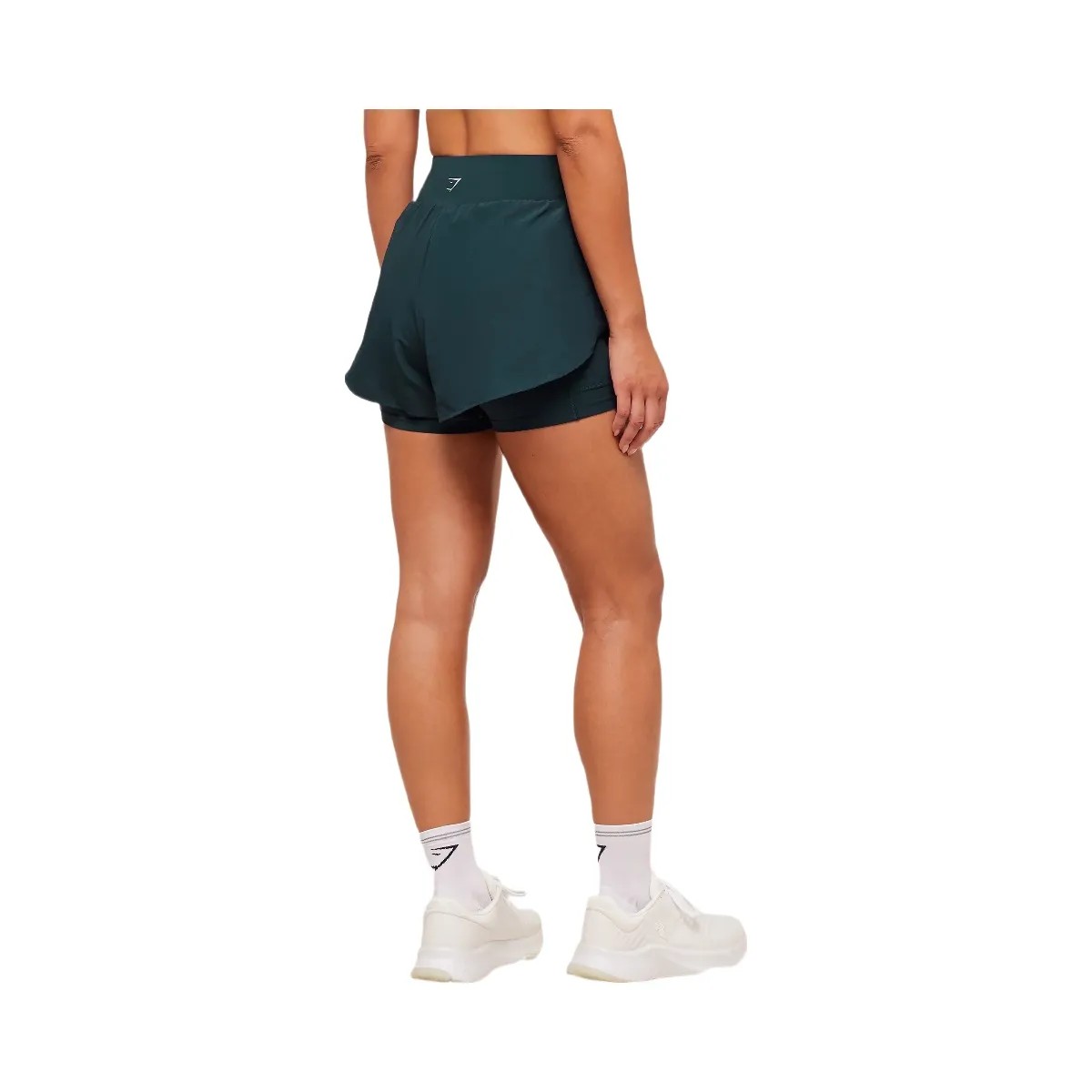 Gymshark Running 2-in-1 Shorts - Deep Petrol Blue - HypeFly India View 2