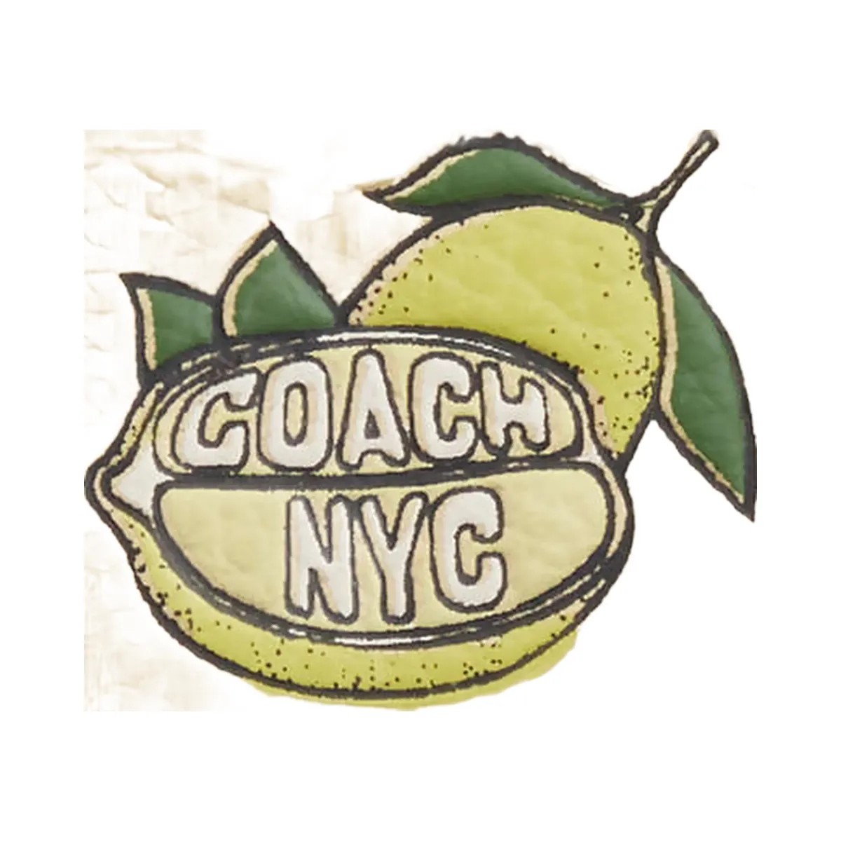 Coach Slim Id Card Case With Lemon Graphic Silver-Moonlight - HypeFly India View 2