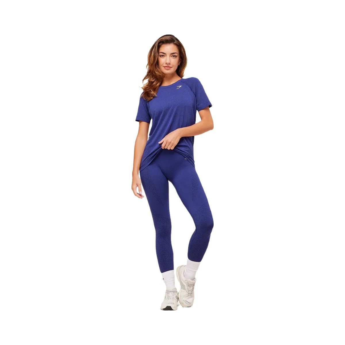 Gymshark Vital Light T-Shirt - Cobalt Purple Marl - HypeFly India View 4