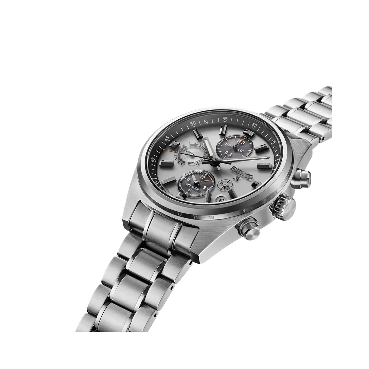 Seiko Prospex GPS Solar Chronograph Speedtimer in White Silver - SSH165J1 Men's - HypeFly India View 2